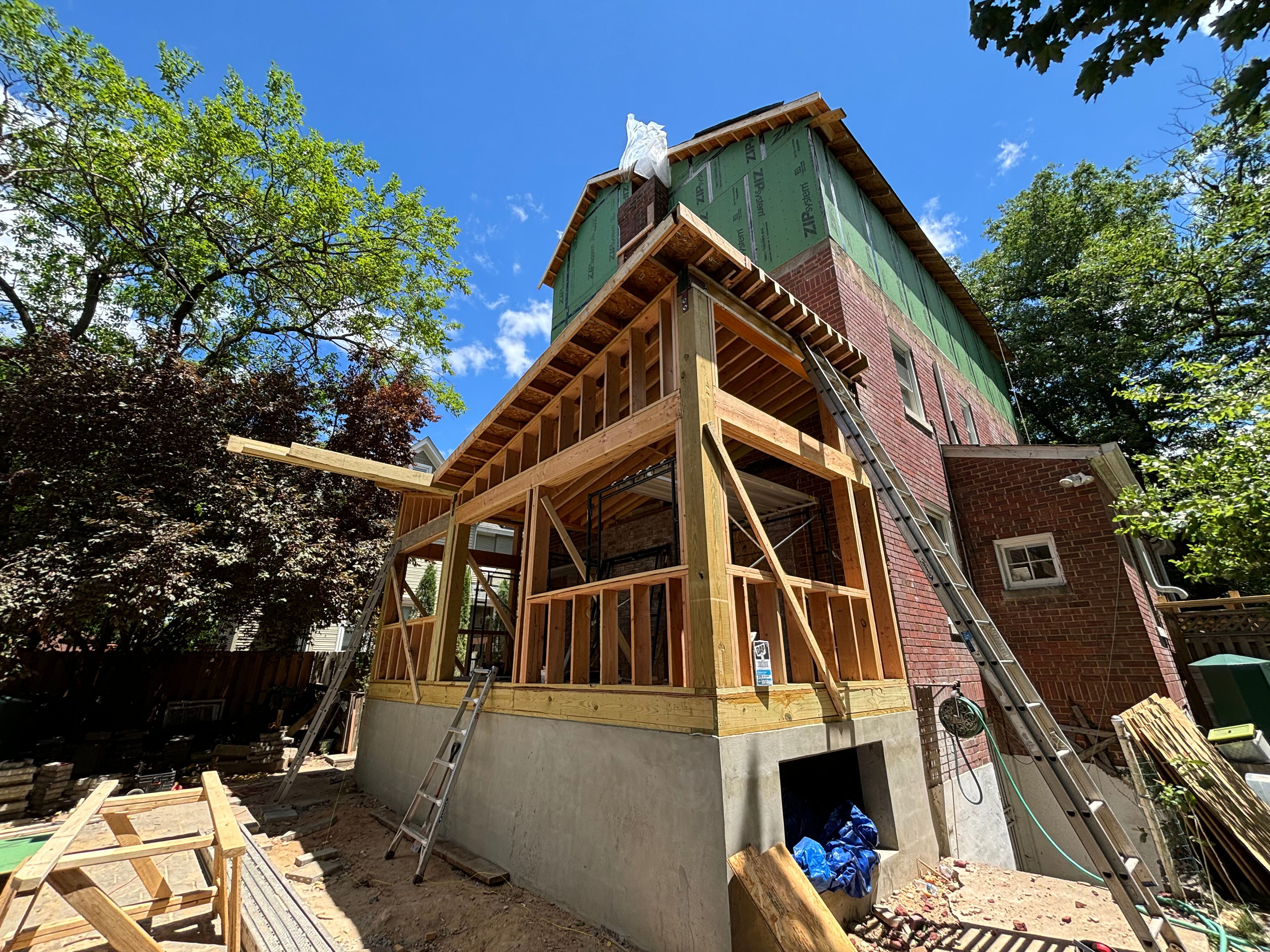 Custom Home Build — In Progress, View 1