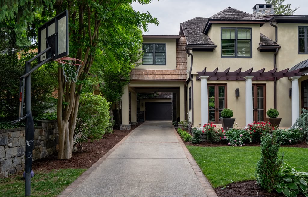 Exterior view of the Bethesda home and integrated addition