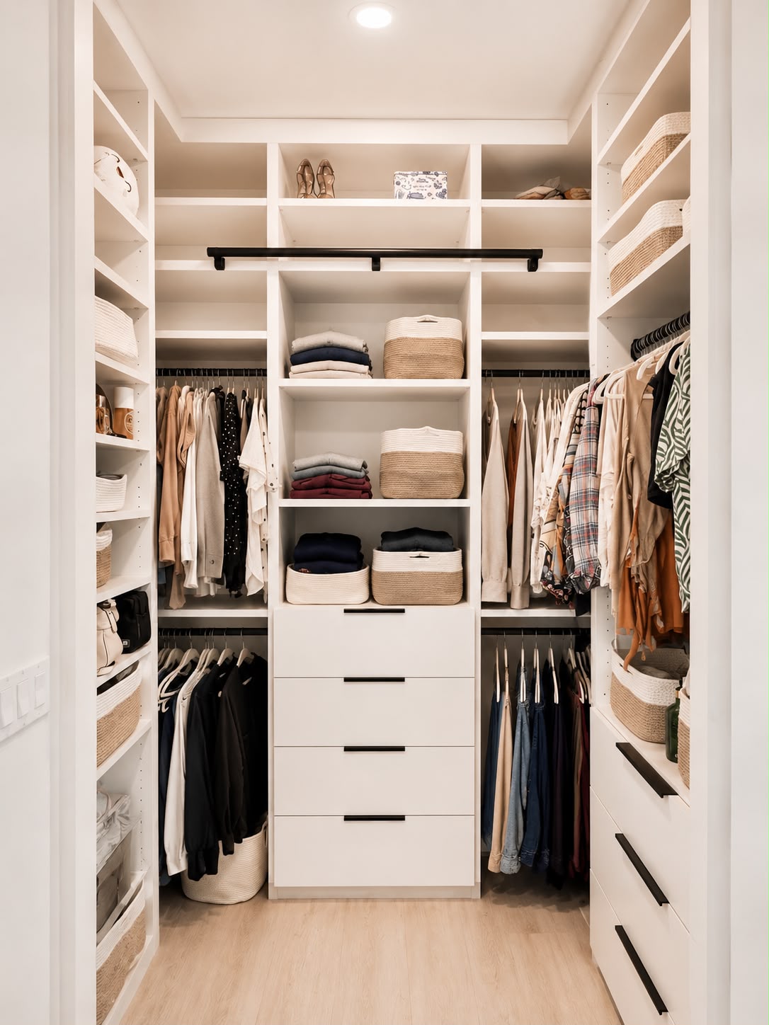 Custom walk-in closet
