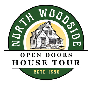 North Woodside Open Doors House Tour logo, established 1890.